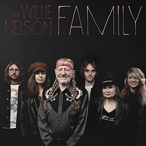 Willie Nelson and family group portrait for album cover.