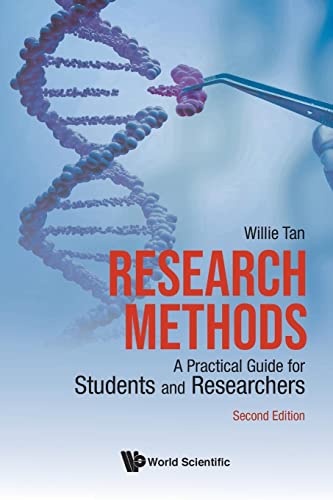 Book cover: “Research Methods” with DNA helix and lab tools imagery.