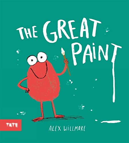 Book cover: red cartoon figure holding a paintbrush, titled "The Great Paint".