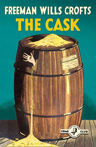 Vintage book cover: a hand emerging from a leaking cask.