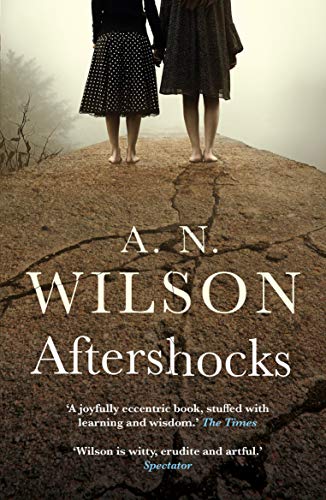 Book cover: two figures stand on cracked earth, misty background.