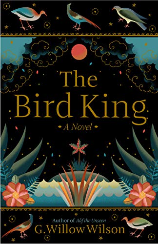 Book cover: ornate design with birds, a red sun, and floral elements.