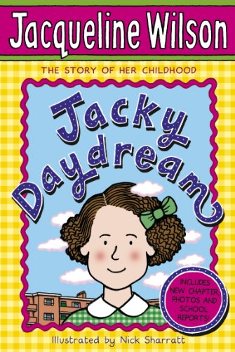 Book cover for Jacky Daydream by Jacqueline Wilson featuring a cartoon girl illustration.