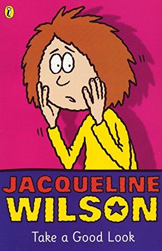 Book cover with cartoon girl looking surprised, hands on face.