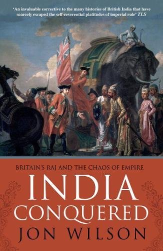 Book cover depicting British colonial figures in India with an elephant.