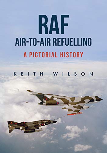 Book cover: RAF air-to-air refuelling with aircraft in flight.