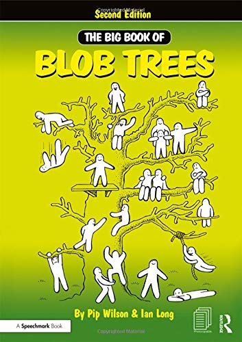 Green book cover with cartoon figures climbing a tree-like structure.