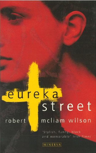 Book cover: "Eureka Street" with a red background and yellow cross.
