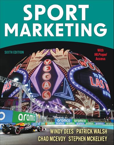 Book cover for "Sport Marketing" sixth edition with a Las Vegas race car image.