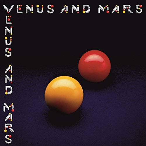 Wings “Venus and Mars” CD cover with red and yellow spheres.