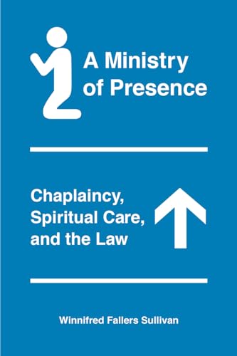 Blue book cover with white kneeling figure and text: "A Ministry of Presence.