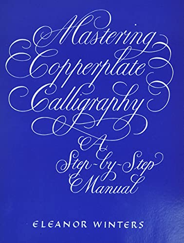 Book cover with white cursive calligraphy text on a solid blue background.
