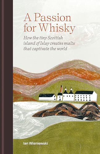 Book cover depicting a distillery landscape on the Scottish island of Islay.