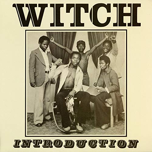 Album cover for Witch’s “Introduction” featuring a group of men in 1970s attire.