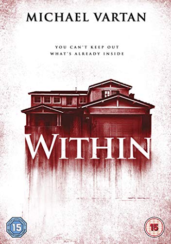 Within" DVD cover featuring a red-toned house silhouette and text.