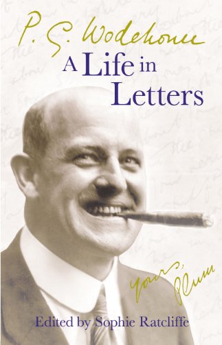 Book cover featuring P.G. Wodehouse portrait and handwritten signature.