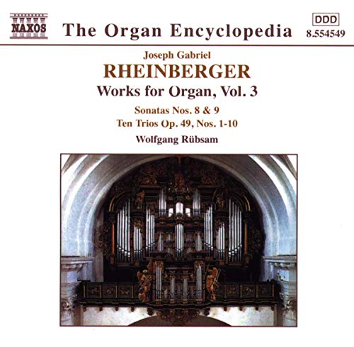 CD cover for Rheinberger organ music performed by Wolfgang Rübsam.