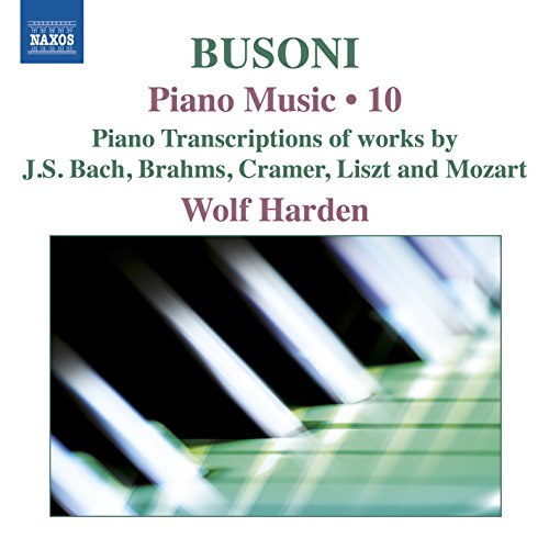 CD cover for Busoni piano music, volume 10, performed by Wolf Harden.