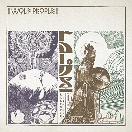 CD cover for Wolf People’s “Ruins” with intricate, stylized illustration.