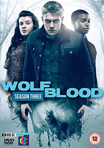 “Wolfblood” Season 3 DVD cover featuring three young actors and ghostly wolf imagery.