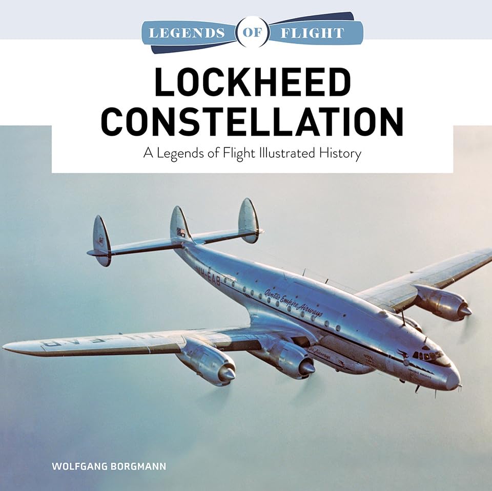 Book cover featuring a silver Lockheed Constellation airplane in flight.