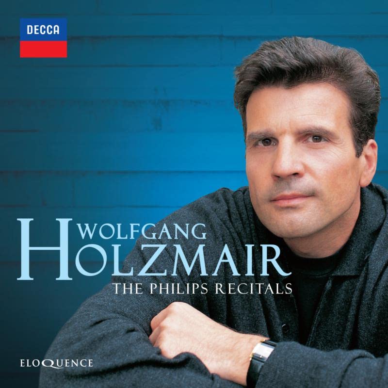 CD cover featuring a portrait of Wolfgang Holzmair, a classical singer.