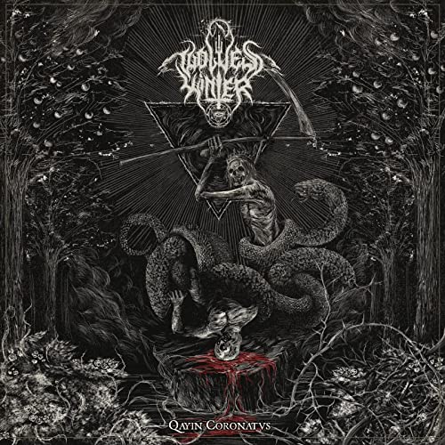 Dark album cover depicting skeletal figures and a grim reaper with a scythe.