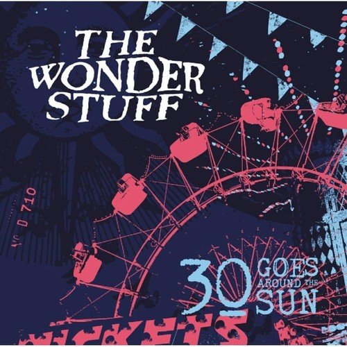 "Album cover with a red Ferris wheel and 'The Wonder Stuff' text."