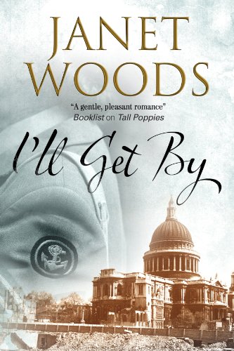 Book cover: woman’s face, dome building, sepia tones, title "I'll Get By".