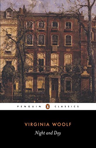 Book cover of Virginia Woolf’s “Night and Day” with a painting of houses.