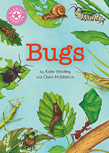 Book cover depicting various colorful insects and a snail on green leaves.