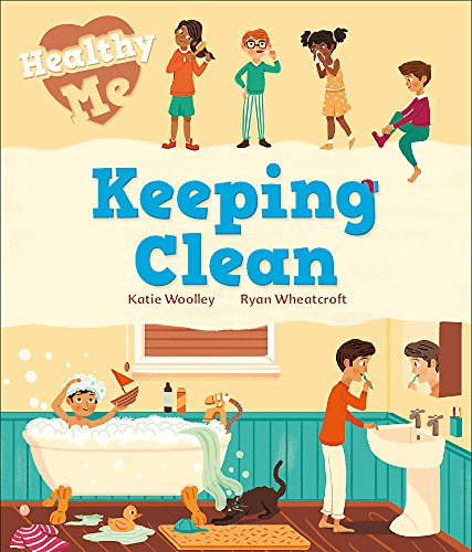 Book cover depicting children brushing teeth, bathing, and washing hands.
