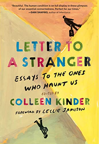 Book cover with colorful abstract shapes and black silhouette figures.