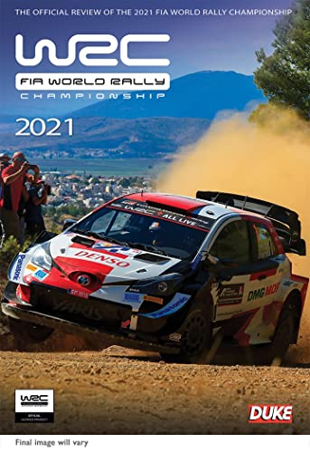 Rally car speeding on a dirt track with mountains in background.