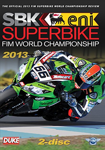 2013 World Superbike Championship DVD cover featuring a green Kawasaki motorcycle.