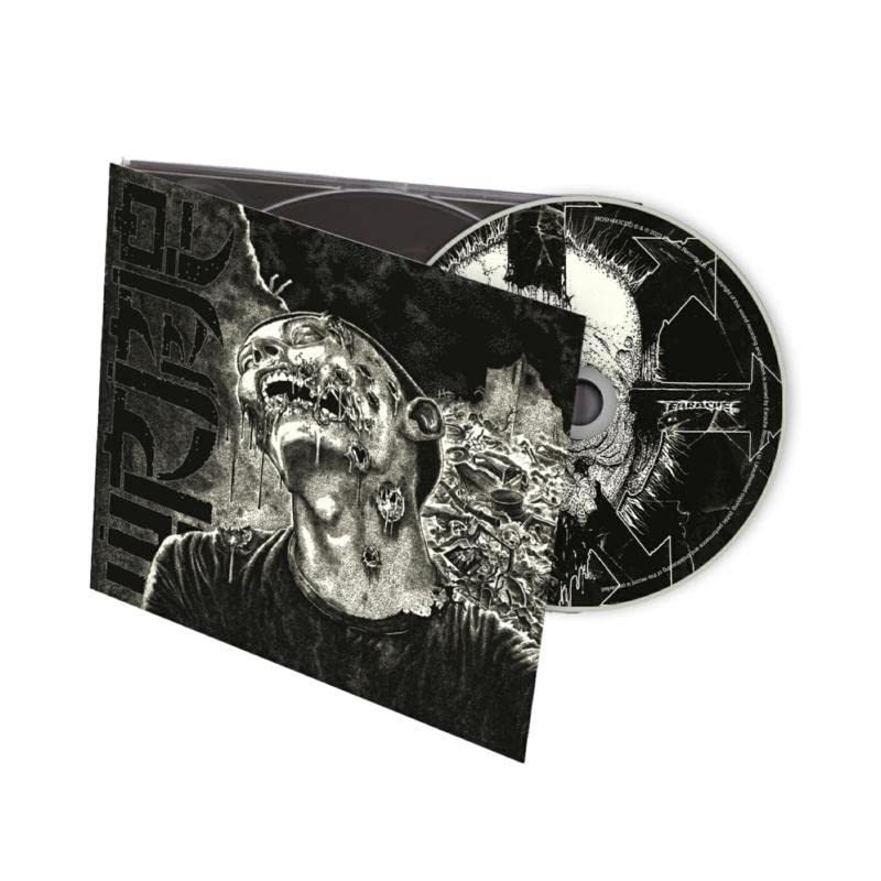 Wormrot "Dirge" CD case with graphic, decaying face illustration.