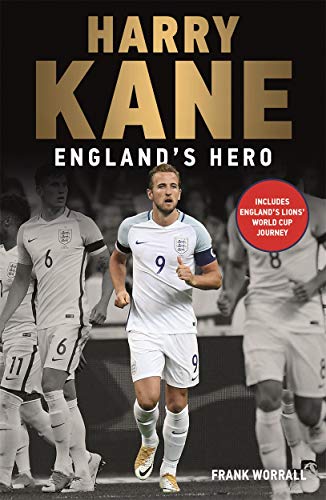 Book cover featuring footballer Harry Kane in an England kit.