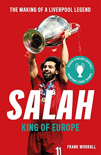 Book cover featuring Mohamed Salah holding a Champions League trophy.