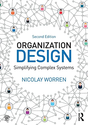 Book cover: “Organization Design” with network graphic and author Nicolay Worren.