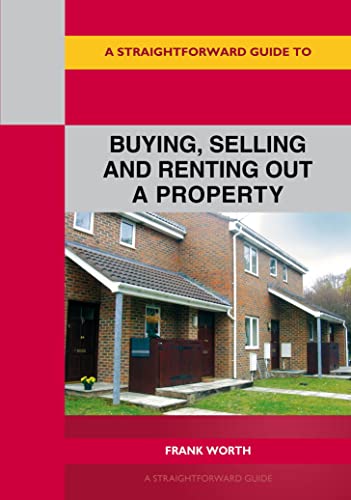 Book cover: red background with houses and text about property.