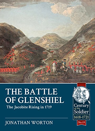 Book cover depicting a 1719 battle scene in a mountainous landscape.