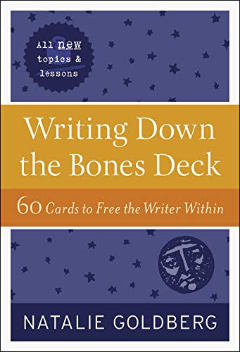 Blue and orange card deck for writers by Natalie Goldberg.