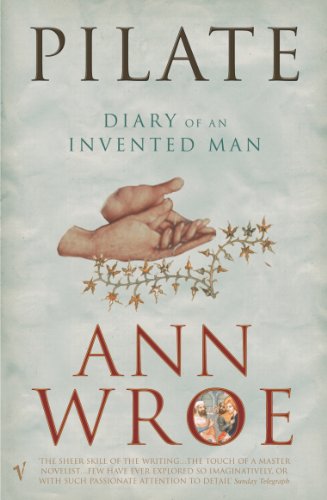 Book cover: “Pilate” by Ann Wroe, featuring hands and foliage.