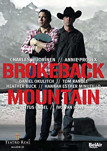 āBrokeback Mountainā DVD cover featuring two cowboys against a mountain backdrop.