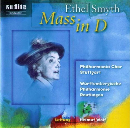 CD cover for Ethel Smyth’s “Mass in D” featuring a portrait of Smyth.