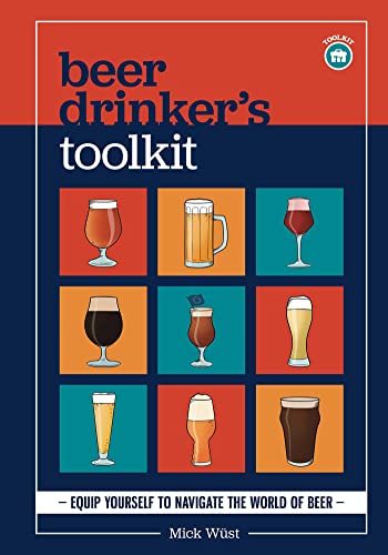 Book cover with colorful illustrations of various beer glasses.