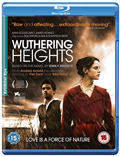 Wuthering Heights" Blu-ray case featuring two actors in period clothing.