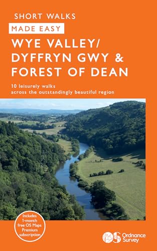 Book cover featuring a scenic river valley landscape, Wye Valley and Forest of Dean.