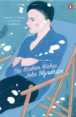 "The Kraken Wakes" book cover: woman in blue reclines as white blobs surround her.
