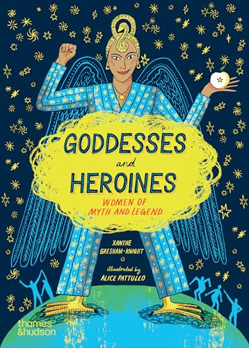 Book cover: illustrated woman with wings, title "Goddesses and Heroines".
